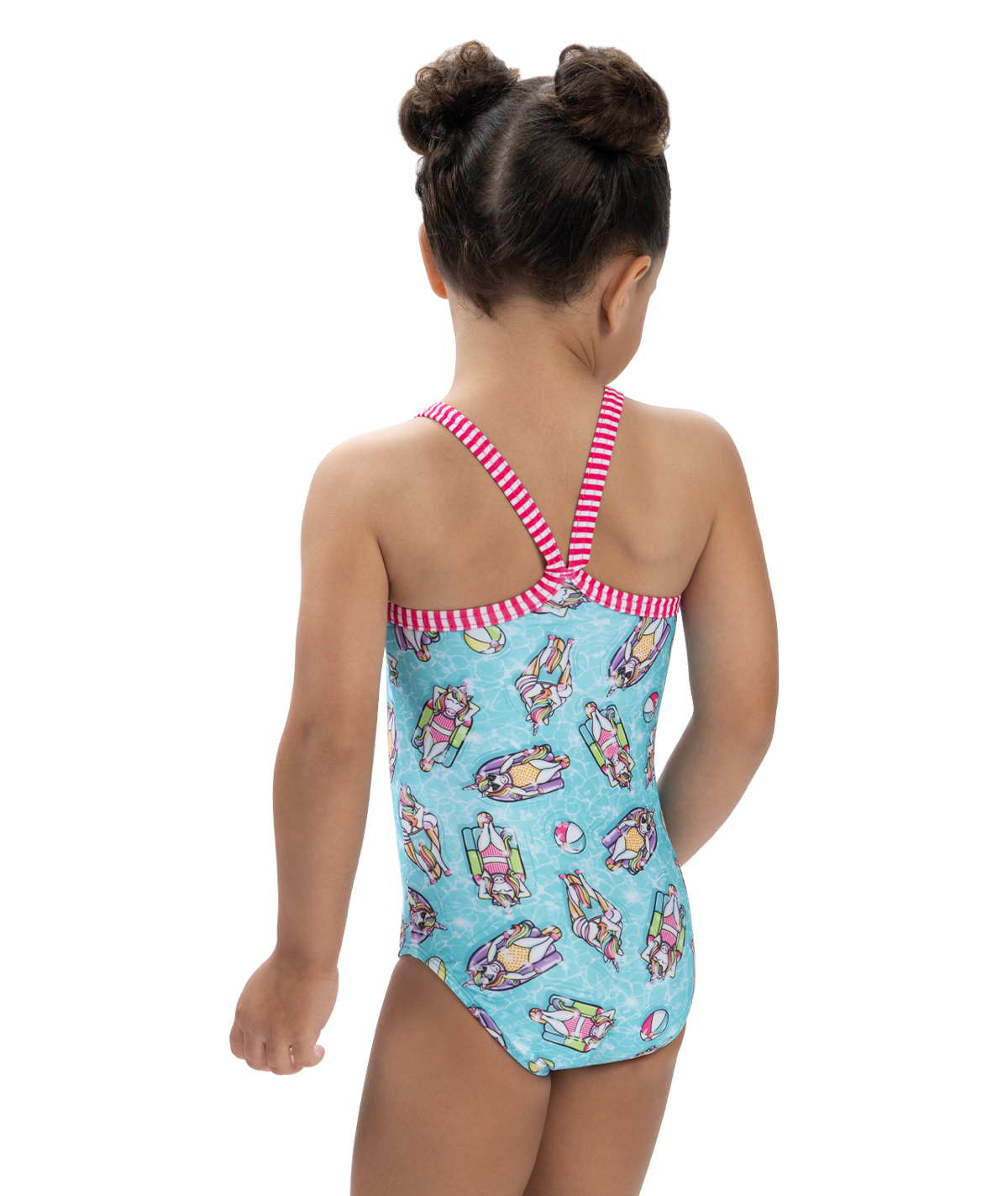 Little Dolfin Girls' Splish Splash One Piece Swimsuit