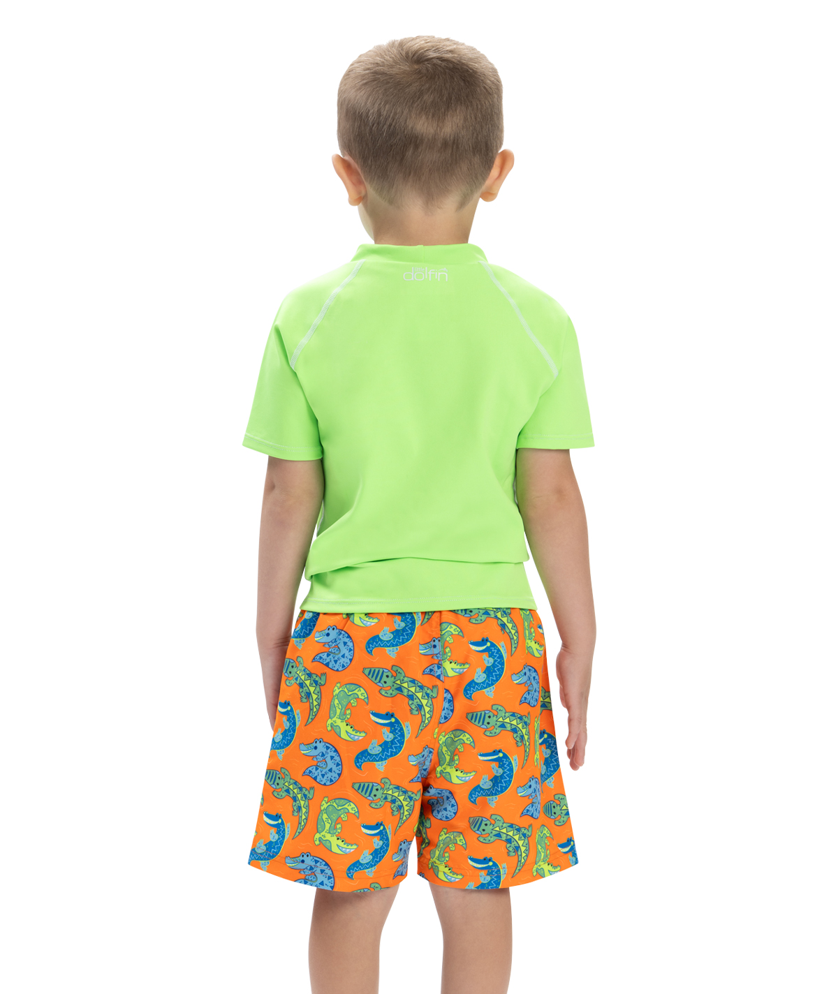 Little Dolfin Boys' Down Under Swim Trunks with Elastic Waistband