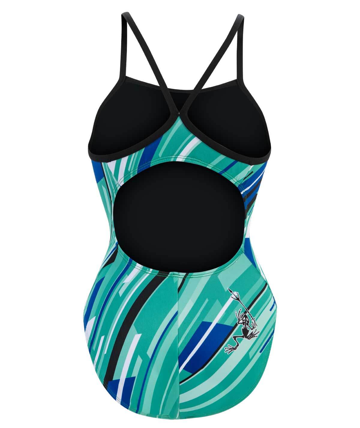 Women's Sublimated V-Back Back 1 Piece Swimsuit-8SB8002